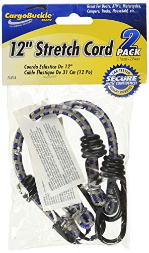 CargoBuckle F13718 Stretch Cord, 2-Pack