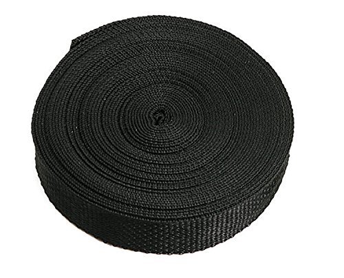 Cargobuckle F05627 Polypropylene Webbing for Make-A-Strap Kit (100' Roll), Black, 1" Width