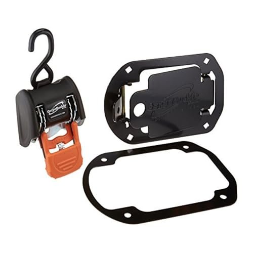 CargoBuckle G3 Flush Mount Tie-Down Kit - Includes Heavy Duty Retractable Strap (3,500 lbs), Flush Mounts & Hardware, Pack
